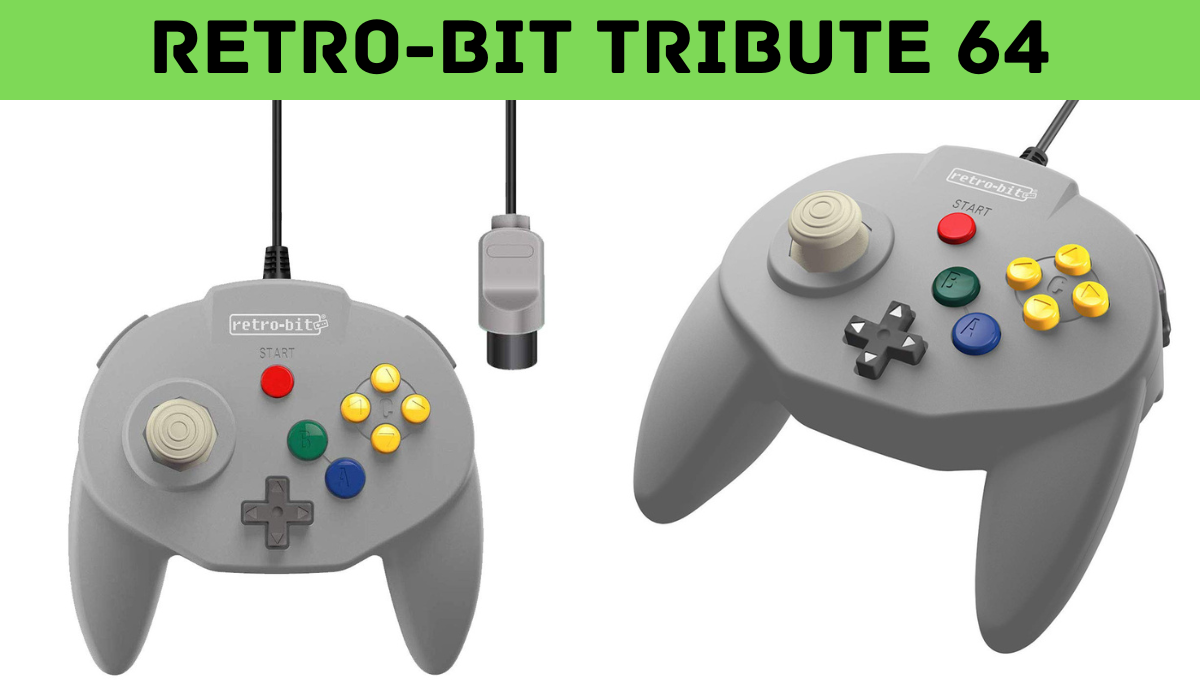 Grey Retro-bit Tribute 64 Controllers